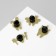 Set of icons (4 pcs.) "Teeth", color in gold