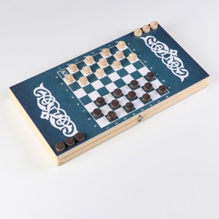 NARDS "Nymph" 40 x 40 cm, with a field for playing checkers-2