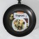 The “Expert” pan, D = 24 cm, plastic handle, anti -stick coating, burgundy color