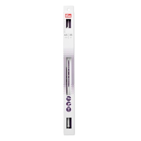 Right knitting needles Ergonomic, 4.5 mm/35 cm, 2 pcs