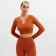 TOP with a long sleeve Minaku: Sportly; Color brown rr l