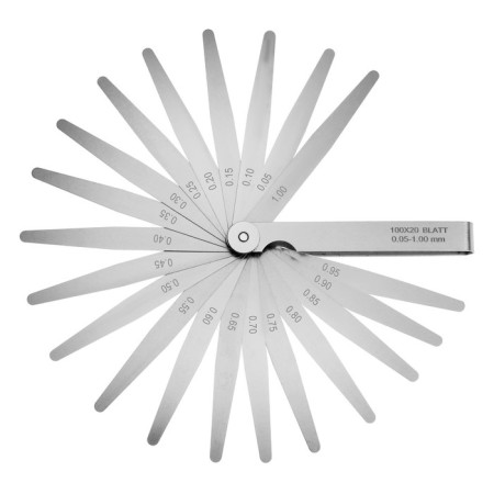 A set of probes for measuring the tundra clearance, 0.05 - 1 mm, step 0.05 mm, 20 pcs.-4