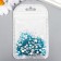 Decor for creativity Glass "Rhinestone Strived cone. Blue Lake" d = 1.5-6.5 mm nr 1000 pcs 74595