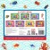 100 stickers "Sea animals", 12 p.