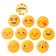 A set of medals "Smiley" 10 pieces, 9x9 cm