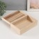 Casket wood for painting "rectangle" without lock 25.5x15x9 cm