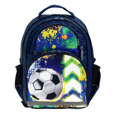 School backpack, 36 x 23 x 13 cm, ergonomic back, calligrata p "Football"-11