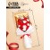Bouquet of soap red and white roses in a box of 20 pcs