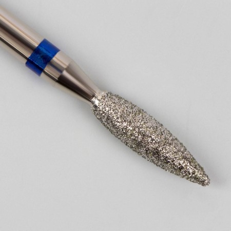 Diamond cutzes for manicure "Flame", medium grain, 2.7 × 8 mm, in a plastic case-3