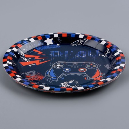 Paper plate "Joystick", in a set of 6 pcs.-1