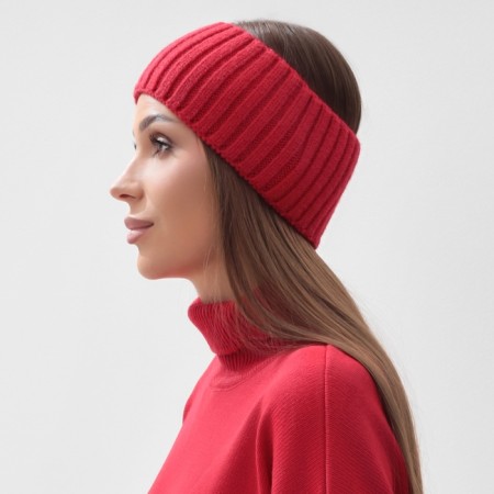 Knitted single -layer monster mist, p. 56-58cm, red-1