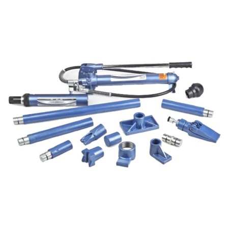 Stels stretching, hydraulic, 4 tons, 16 items, 7 interchangeable nozzles, in a metal case