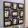 Photo frame plastic in 9 photos 10x15 cm "Binding" black 53x53 cm