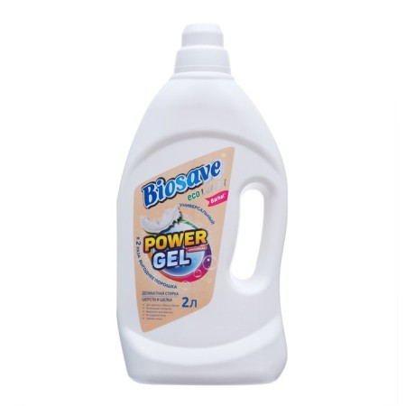 BIOSAVE Washing Gel Luxury, for delicate washing, 2 l