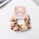 Hair gum "Orbit" Flowers Summer, 10 cm, red-beige