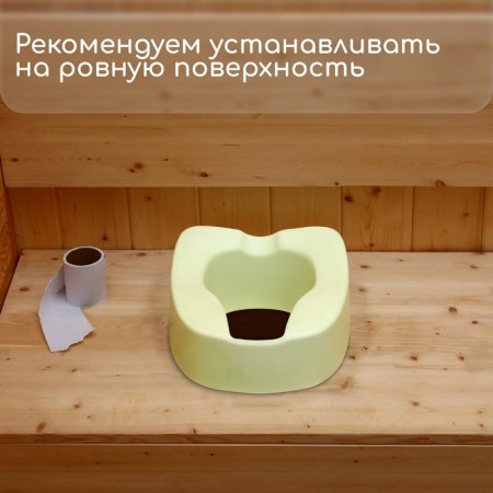 Silent toilet seat, for elderly and low -mobility, 42 × 38 cm, polyurethane foam, green-3