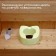Silent toilet seat, for elderly and low -mobility, 42 × 38 cm, polyurethane foam, green