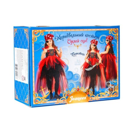 Pirate carnival costume, make yourself, corset, ribbons, brooches, accessories-3