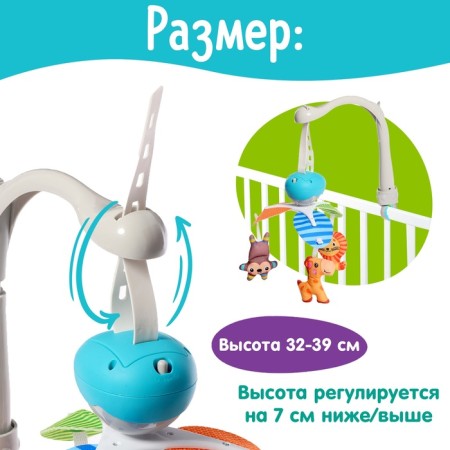 Мобиль музыкальный «Весёлые зверята»-1