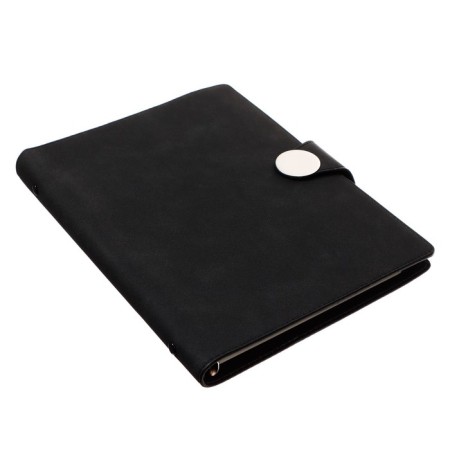 Organizer on the rings, A5 format, 90 sheets, line, with a knife, cover of the leather mix-2