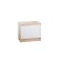 Tumbling bedside gauze 400x360x437 White gloss/oak bunratti