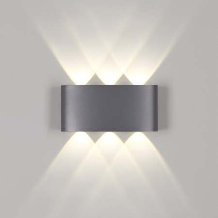 Landscape wall lamp NOVOTECH. Calle, 6W, LED, 90x180x50 mm, dark gray color