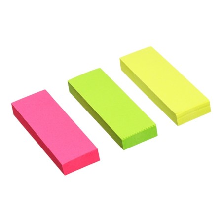 Bookmarks with adhesive edge paper 25x75 mm, Erichkrause "Neon", 300 sheets, 3 colors-1