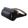 Waist bag, 2 lightning departments, adjustable belt, black color