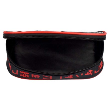 Penal soft, 1 compartment, 90 x 205 x 55 mm, voluminous, Phoenix "Dance with catana" black/red 65703-3