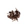 Decorative nails, 8x15 mm, color copper, in packaging 50 pcs