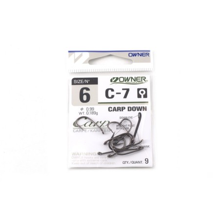 The hook Owner Carp Down BC No. 6, 9 pcs.