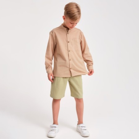 Burmuda shorts Minaku: Cotton Collection Color Green, Height 122-4