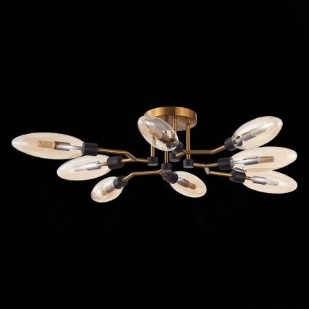 Ceiling Ceiling ST LUCE. SL1174.302.08. Desima. 8x5 watts, G9, 4000k, 92x92x17 cm, brass color-4