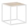 Tumbling table 1, 400x400x400, white muar/oak sonom