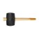 Kiyanka tundra, wooden handle, black rubber, 90 mm, 1100 g