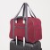 Road bag with lightning, external pocket, suitcase holder, burgundy color