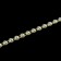 Pearls on threads, with holography, flat, 4.5 mm, 9 ± 1 m, white color