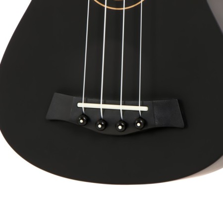 Premium Black Ukulelet Set: Ukulela, Belting, Kapodastra, Czech-3