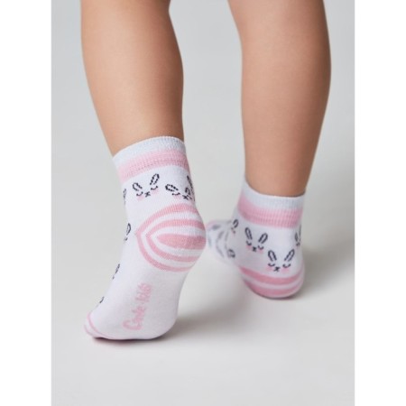 Noski children's cotton CONTE KIDS TIP-Top, size 12, white color-1