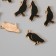 Decor for creativity metal, enamel "Black Raven" mix 2.3x1.5 cm