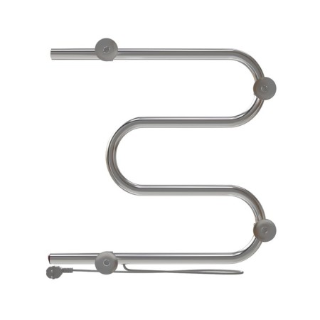Electric towel "Sanprise" M-shaped, 500x500 mm, side connection, chromium-4