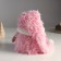 Interior light doll "Santa Claus in a pink fur coat and long cap" 20x20x25 cm