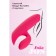 Vibrator with vacuum-wave stimulation Jos Enila, silicone, pink color, 23 cm