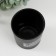 Bank for candles glass "Shine and inspiration" 220 ml black, matte 7x7x8.4 cm