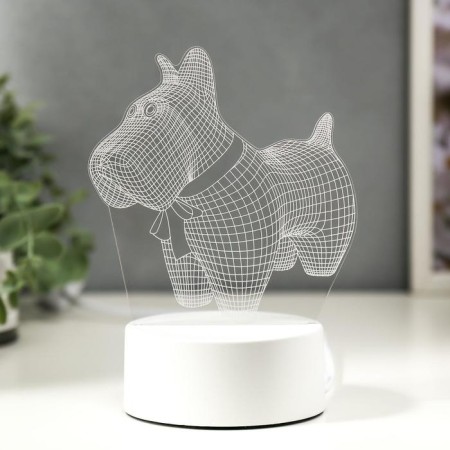 Light "Dog with Bantik" Led RGB from the RISALUX network-1