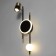 Sconces "torn" Led 3000k black 55x15x15cm