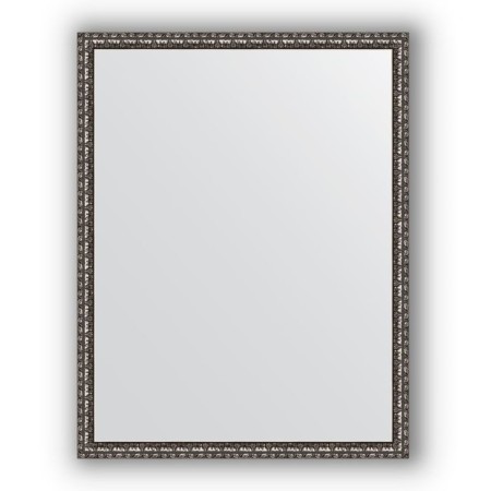 Mirror in the baguette frame - black silver 38 mm, 70 x 90 cm, evoForm