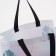 Household bag without fastening, white/pink color