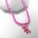 Pendant "Bear" toy, pink color, 45 cm