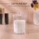 Organizer for storing cotton pads, with a lid, 6.7 × 11 cm, the color is transparent